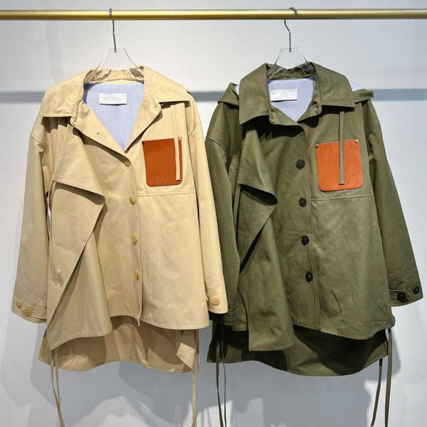 luxury brand windproof jacket leather logo cardigan coat loe designer windbreaker jackets mid-length loose button hoodie women clothing, Black;brown
luxury brand windproof jacket leather logo cardigan coat loe designer windbreaker jackets mid-length loose button hoodie women clothing, Black;brown