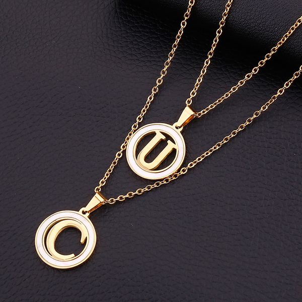 gold color 26 letter necklaces alphabet shell pendant necklace fashion chain necklace for women men jewelry 1pc, Silver
gold color 26 letter necklaces alphabet shell pendant necklace fashion chain necklace for women men jewelry 1pc, Silver