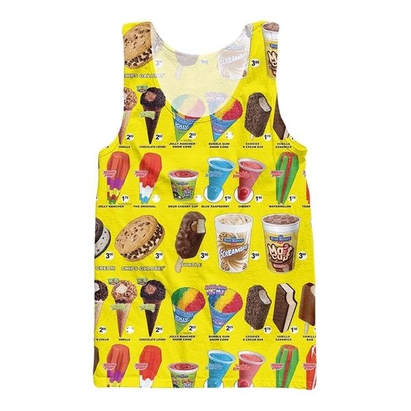 men' tank summer vest funny a variety of ice cream and beverage 3d print shirt men bodybuilding stringer gilet sleeveless tank230720, White;black
men' tank summer vest funny a variety of ice cream and beverage 3d print shirt men bodybuilding stringer gilet sleeveless tank230720, White;black