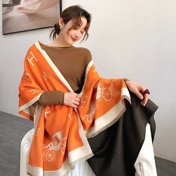 h home winter scarf for winter wholesale carriage imitation cashmere scarf new letter thick shawl women's dual purpose large brand, Blue;gray
h home winter scarf for winter wholesale carriage imitation cashmere scarf new letter thick shawl women's dual purpose large brand, Blue;gray