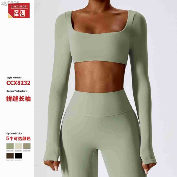 2023 designer zechuang nude long sleeve yoga suit outdoor running sports t-shirt quick drying tight fitness 8232, White
2023 designer zechuang nude long sleeve yoga suit outdoor running sports t-shirt quick drying tight fitness 8232, White