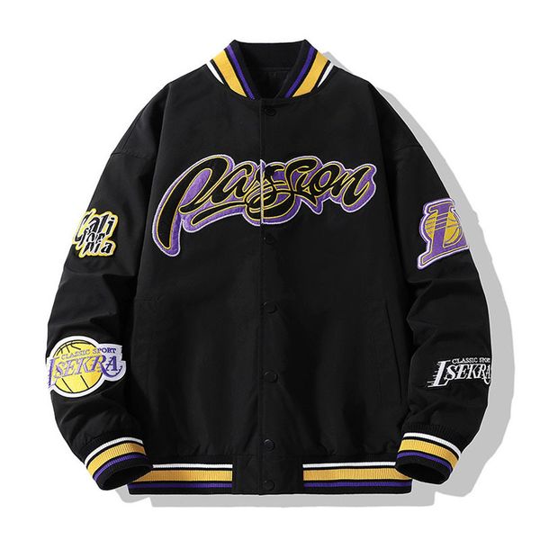 women's jackets men bomber baseball jacket letter embroidery spring autumn patchwork coat hip hop streetwear casual loose varsity 23072, Black;brown
women's jackets men bomber baseball jacket letter embroidery spring autumn patchwork coat hip hop streetwear casual loose varsity 23072, Black;brown