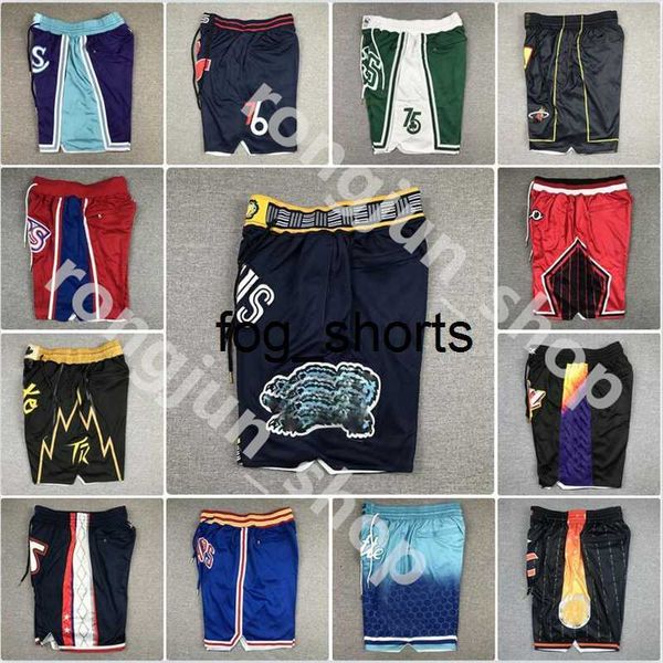 2022 all team just don basketball shorts retro short sport purple black white yellow hip-pop pants with pocket zipper sweatpants, White;black
2022 all team just don basketball shorts retro short sport purple black white yellow hip-pop pants with pocket zipper sweatpants, White;black