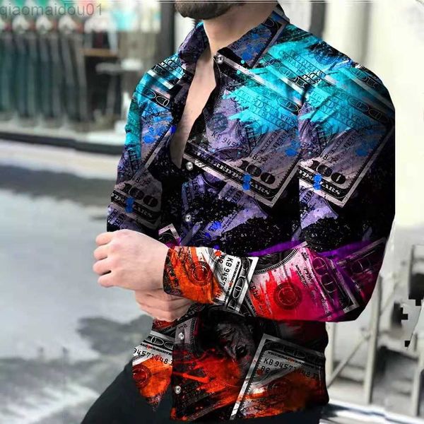 men's casual shirts 2023 men fashion shirts turn-down collar buttoned shirt for men's casual printing long sleeve streetwear spri, White;black
men's casual shirts 2023 men fashion shirts turn-down collar buttoned shirt for men's casual printing long sleeve streetwear spri, White;black