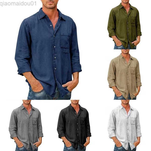 men's casual shirts spring autumn men's shirt long sleeve t-shirts collar solid pocket single breasted shirt vintage men's lo, White;black
men's casual shirts spring autumn men's shirt long sleeve t-shirts collar solid pocket single breasted shirt vintage men's lo, White;black