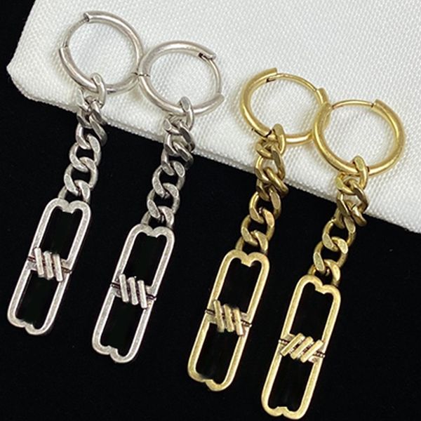 stylish designer earrings 925 silver stainless steal women eardrops luxury jewerl street style headdress package with box, Golden
stylish designer earrings 925 silver stainless steal women eardrops luxury jewerl street style headdress package with box, Golden