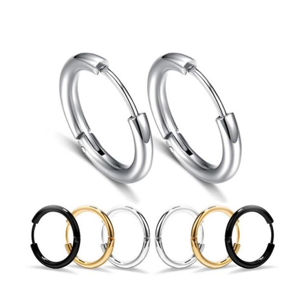 316l stainless steel hypoallergenic hoop earrings mens punk titanium steel huggie ear rings for women fashion jewelry gift6430378, Golden;silver
316l stainless steel hypoallergenic hoop earrings mens punk titanium steel huggie ear rings for women fashion jewelry gift6430378, Golden;silver