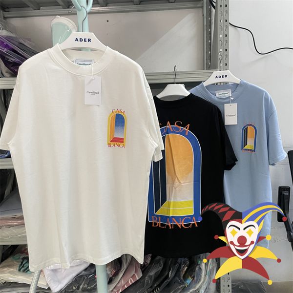 mens tshirts casablanca tshirt fashion casual 230720, White;black 
mens tshirts casablanca tshirt fashion casual 230720, White;black