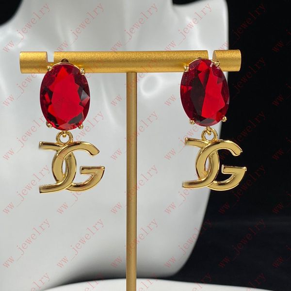 vintage red diamond alphabet earrings noble luxury jewelry designer banquets wedding gifts commute, Golden
vintage red diamond alphabet earrings noble luxury jewelry designer banquets wedding gifts commute, Golden