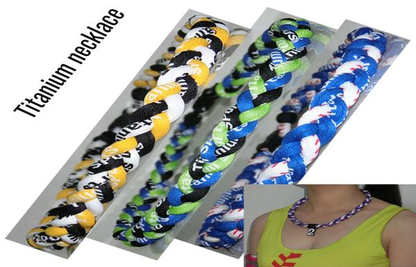 2021 new titanium braided 3 ropes tornado necklaces for sports football baseballsport titanium necklaces fast ship9201948, Golden;silver
2021 new titanium braided 3 ropes tornado necklaces for sports football baseballsport titanium necklaces fast ship9201948, Golden;silver