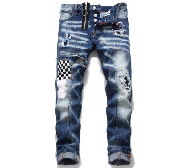 unique mens distressed badge blue skinny jeans fashion designer slim fit washed motocycle denim pants panelled hip hop biker trous8983981
unique mens distressed badge blue skinny jeans fashion designer slim fit washed motocycle denim pants panelled hip hop biker trous8983981