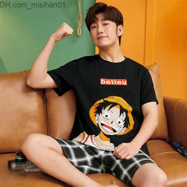 men's sleepwear men's pajamas set summer short sleeved home clothing integrated pajamas cartoon homemade pajamas suitable for youn, Black;brown
men's sleepwear men's pajamas set summer short sleeved home clothing integrated pajamas cartoon homemade pajamas suitable for youn, Black;brown