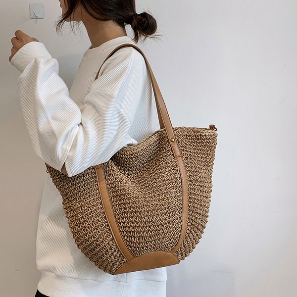 evening bags casual women's underarm shoulder bag luxury design straw woven large capacity fashion hobo handbag summer beach bagshopper
evening bags casual women's underarm shoulder bag luxury design straw woven large capacity fashion hobo handbag summer beach bagshopper