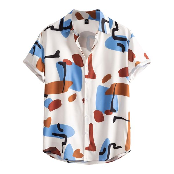 mens casual shirts hawaiian button fashion printed shortsleeve beach blouses vacation camisa 230720, White;black
mens casual shirts hawaiian button fashion printed shortsleeve beach blouses vacation camisa 230720, White;black