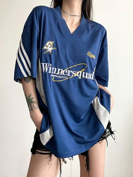womens tshirt adagirl sporty basketball women t shirts oversized vneck short sleeve tees streetwear hip hop embroidery summmer clothes 2307, White
womens tshirt adagirl sporty basketball women t shirts oversized vneck short sleeve tees streetwear hip hop embroidery summmer clothes 2307, White