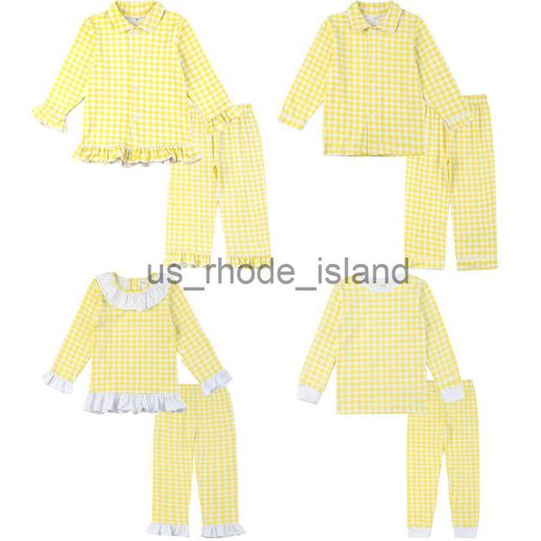 pajamas 95% cotton boys and girls two piece long set lemon frill checked kids clothing easter pyjamas x0721, Blue;red
pajamas 95% cotton boys and girls two piece long set lemon frill checked kids clothing easter pyjamas x0721, Blue;red