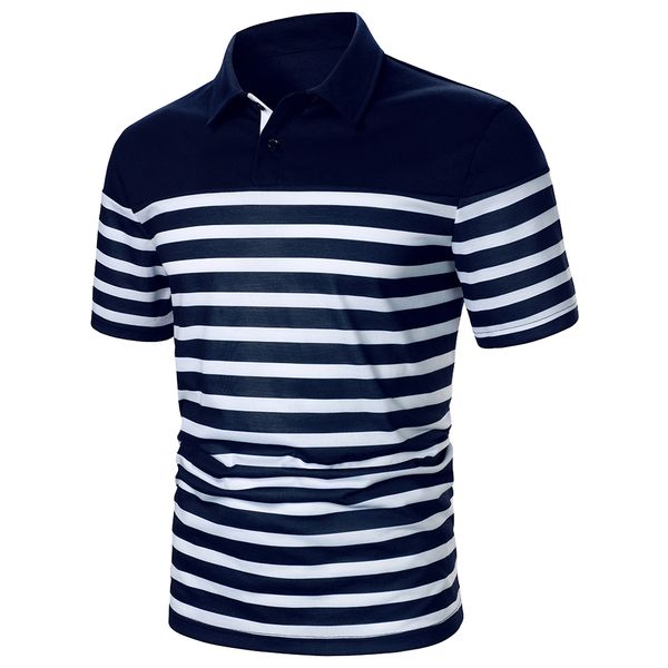 men s polos men short sleeve polo shirt two color splicing and stripe design streetwear casual fashion contrast color 230720, White;black
men s polos men short sleeve polo shirt two color splicing and stripe design streetwear casual fashion contrast color 230720, White;black