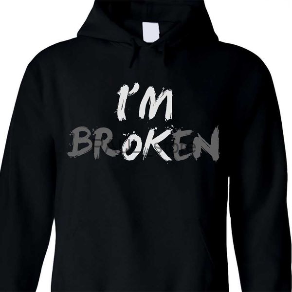 men's hoodies sweatshirts i'm ok i'm broken invisible illness pullover hoodie sweatshirt x0720, Black
men's hoodies sweatshirts i'm ok i'm broken invisible illness pullover hoodie sweatshirt x0720, Black