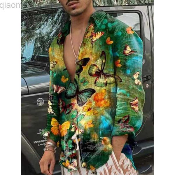 men's casual shirts men shirt vintage butterfly flowers printed hawaiian beach casual long sleeve turn-down collar shirt male spring au, White;black
men's casual shirts men shirt vintage butterfly flowers printed hawaiian beach casual long sleeve turn-down collar shirt male spring au, White;black