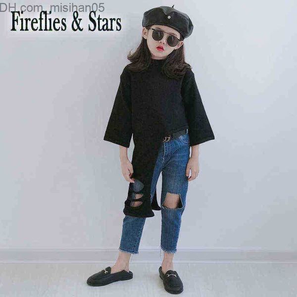 pullover pullover spring autumn girls sweater baby knitwear kids children knitted irregular streetwear hole hollow out wide sleeve 4 to 14, Blue
pullover pullover spring autumn girls sweater baby knitwear kids children knitted irregular streetwear hole hollow out wide sleeve 4 to 14, Blue