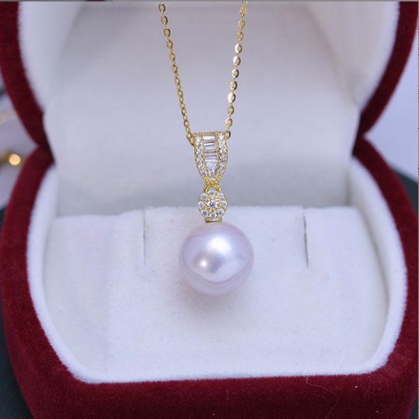 luxury women's pearl jewelry necklace 9-10mm white perfect round strong light fine concealer pearl pendant necklace female s925 silver
luxury women's pearl jewelry necklace 9-10mm white perfect round strong light fine concealer pearl pendant necklace female s925 silver