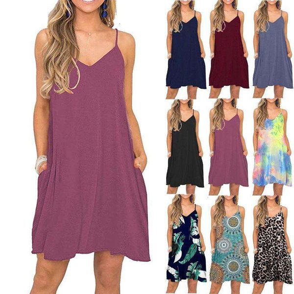 spring and summer womens v neck pure color sling pocket dress middress, Black;gray
spring and summer womens v neck pure color sling pocket dress middress, Black;gray