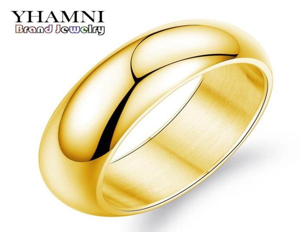 yhamni original luxury pure gold ring engagement wedding rings for women couples stainless steel gold color charm rings jzr0508892271, Silver
yhamni original luxury pure gold ring engagement wedding rings for women couples stainless steel gold color charm rings jzr0508892271, Silver