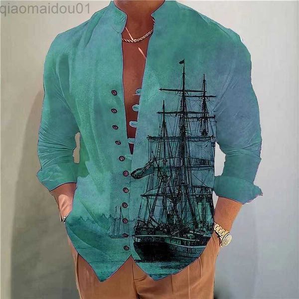 men's casual shirts casual beach men's shirt summer long sleeve sailboat print hawaiian shirts for man plus size vintage tee shirt, White;black
men's casual shirts casual beach men's shirt summer long sleeve sailboat print hawaiian shirts for man plus size vintage tee shirt, White;black