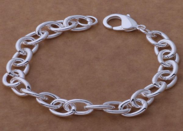 factory 925 sterling silver plated thick chain bracelet fashion jewelry party gift 8738970, Black
factory 925 sterling silver plated thick chain bracelet fashion jewelry party gift 8738970, Black