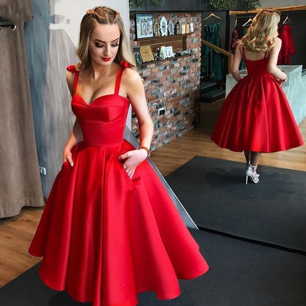 red short prom evening dresses with pocket 2023 tea length formal satin prom party gowns sweetheart spaghetti strap open back a-line beach p, Black
red short prom evening dresses with pocket 2023 tea length formal satin prom party gowns sweetheart spaghetti strap open back a-line beach p, Black