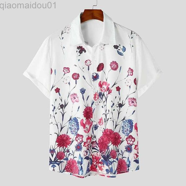 men's casual shirts men shirt printing lapel short sleeve button streetwear casual men clothing vacation summer 2023 hawaiian shirts s-, White;black
men's casual shirts men shirt printing lapel short sleeve button streetwear casual men clothing vacation summer 2023 hawaiian shirts s-, White;black
