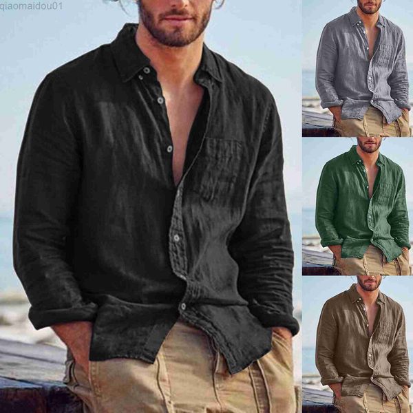 men's casual shirts summer cotton linen shirt men casual solid color loose thin long sleeve shirts men blouses beach shirt streetwear l, White;black
men's casual shirts summer cotton linen shirt men casual solid color loose thin long sleeve shirts men blouses beach shirt streetwear l, White;black