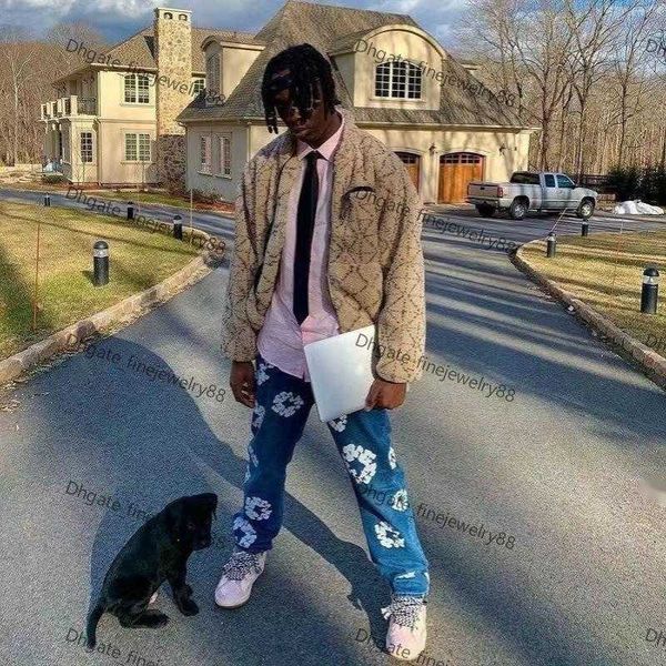 men's jeans high street denim tears style kapok washed straight fashion vintage loose pants yt, Blue
men's jeans high street denim tears style kapok washed straight fashion vintage loose pants yt, Blue