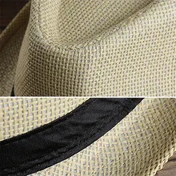 fashion men straw hat for women summer trendy beach sun hats solid color fedoras ribbon casual cowboy jazz cap gangster cap male a273, White;black
fashion men straw hat for women summer trendy beach sun hats solid color fedoras ribbon casual cowboy jazz cap gangster cap male a273, White;black