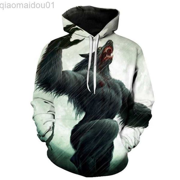 men's hoodies sweatshirts werewolf pattern stranger things men's clothing women's hoodie loose tracksuits streetwear 3d print, Black
men's hoodies sweatshirts werewolf pattern stranger things men's clothing women's hoodie loose tracksuits streetwear 3d print, Black