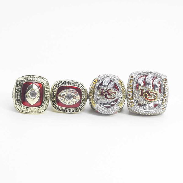 2023 kansas chief super bowl champion ring set 4 pieces 1966 1969 2019 2023, Silver 
2023 kansas chief super bowl champion ring set 4 pieces 1966 1969 2019 2023, Silver