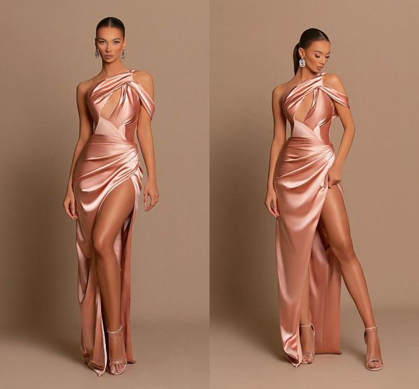 plus size mermaid prom dresses satin draped pleats one shoulder high side split formal occasions wear birthday celebrity pageant evening gow, Black
plus size mermaid prom dresses satin draped pleats one shoulder high side split formal occasions wear birthday celebrity pageant evening gow, Black