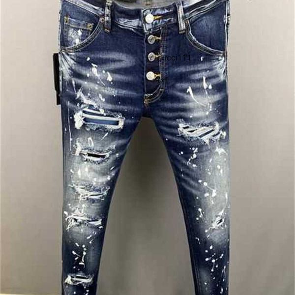 brand holes 2 men's jeans fw luxury d2 designer men denim embroidery pants fashion dsq trousers mens dsquare clothing us size 28-38 2mc, Blue
brand holes 2 men's jeans fw luxury d2 designer men denim embroidery pants fashion dsq trousers mens dsquare clothing us size 28-38 2mc, Blue