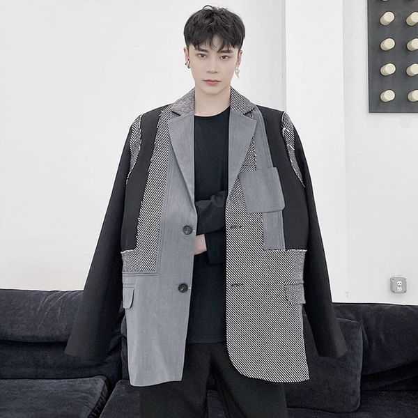 men's suits blazers men patch splice vintage loose casual oversize suit jacket male harajuku streetwear coat spring autumn man 230720, White;black
men's suits blazers men patch splice vintage loose casual oversize suit jacket male harajuku streetwear coat spring autumn man 230720, White;black