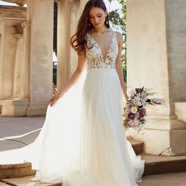 deep v neck boho wedding dresses for women 2023 bride gown chiffon beach a line beach vestido de novia, White
deep v neck boho wedding dresses for women 2023 bride gown chiffon beach a line beach vestido de novia, White