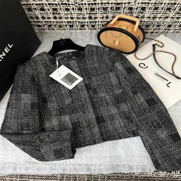 women's jackets designer spring summer new french chic elegant temperament casual fashion versatile slim long sleeve thick tweed short, Black;brown
women's jackets designer spring summer new french chic elegant temperament casual fashion versatile slim long sleeve thick tweed short, Black;brown