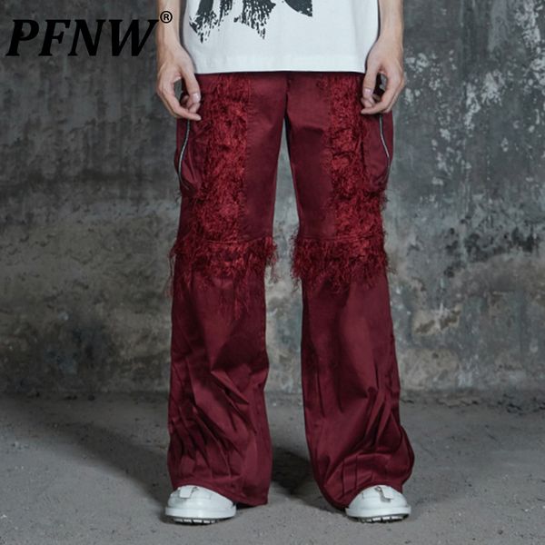 men s pants pfnw summer american retro original niche cargo splicing pleated loose straight tassel street trousers 28a2860 230721, Black
men s pants pfnw summer american retro original niche cargo splicing pleated loose straight tassel street trousers 28a2860 230721, Black