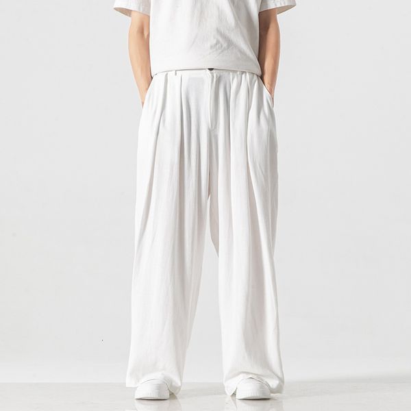 men's pants linen pants trend solid color men's loose cotton casual straight tube wide legs 230720, Black
men's pants linen pants trend solid color men's loose cotton casual straight tube wide legs 230720, Black