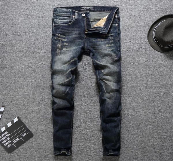 italian fashion designer men jeans classical brand jeans men slim fit dark color ripped homme biker7896272, Blue
italian fashion designer men jeans classical brand jeans men slim fit dark color ripped homme biker7896272, Blue