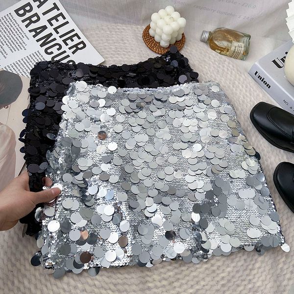 skirts shiny sequins high waist silver aline skirt for women shine wrap hip 230720, Black
skirts shiny sequins high waist silver aline skirt for women shine wrap hip 230720, Black