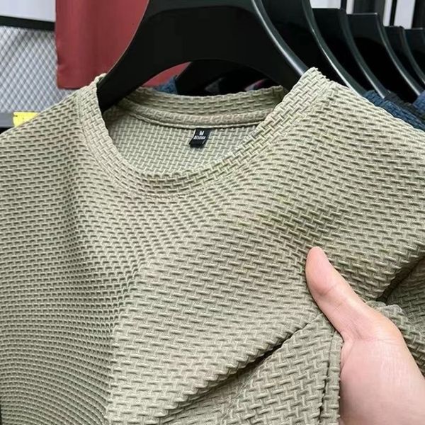 mens tshirts summer mesh ice silk tshirt short sleeve round neck half thin solid color 230720, White;black
mens tshirts summer mesh ice silk tshirt short sleeve round neck half thin solid color 230720, White;black