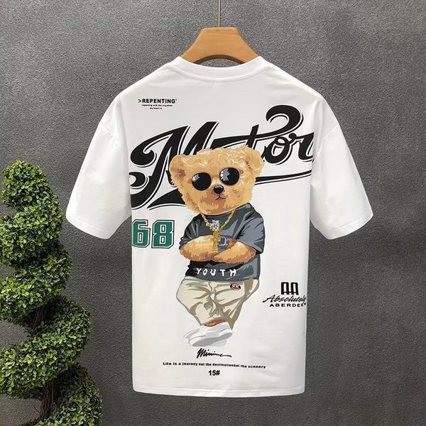 men's t-shirts men's cotton t-shirt korean summer men's cool bear short sleeve white t shirt o-neck tee shirt men clothing 23, White;black
men's t-shirts men's cotton t-shirt korean summer men's cool bear short sleeve white t shirt o-neck tee shirt men clothing 23, White;black