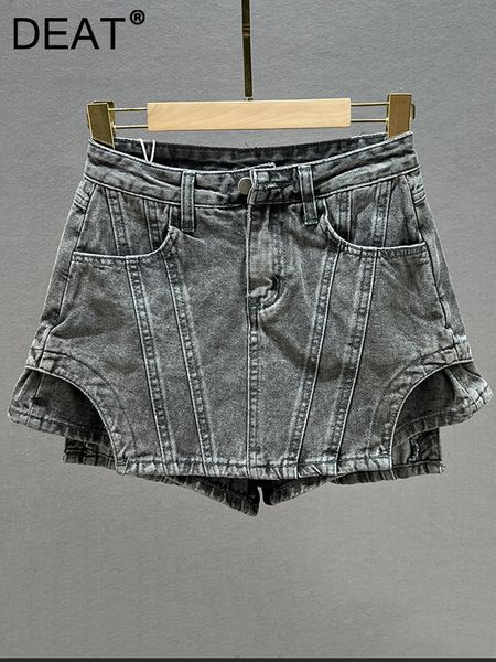 women's shorts deat women high waist fashion spring summer personality street asymmetrical denim skirt 2023 11c248 230720, White;black
women's shorts deat women high waist fashion spring summer personality street asymmetrical denim skirt 2023 11c248 230720, White;black