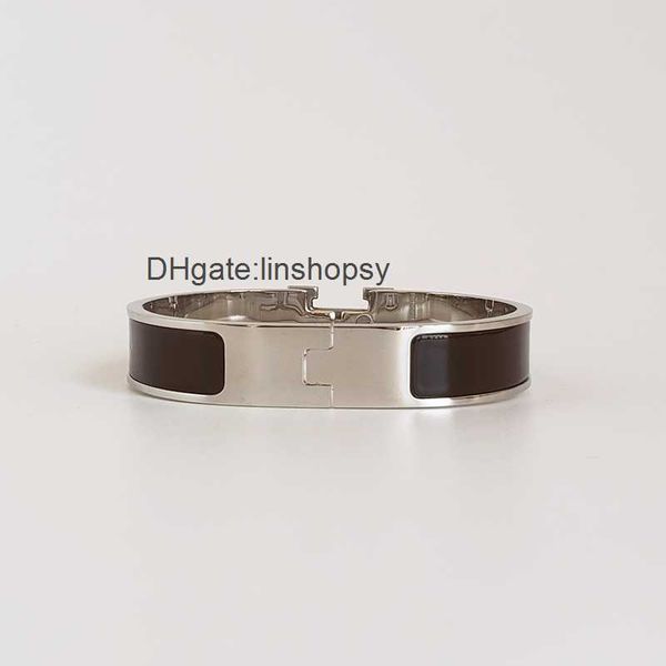 classic h bracelet silver bangle for men silver enamel bracelets men and women cuff bracelet 12mm wide with gift bag, Black
classic h bracelet silver bangle for men silver enamel bracelets men and women cuff bracelet 12mm wide with gift bag, Black
