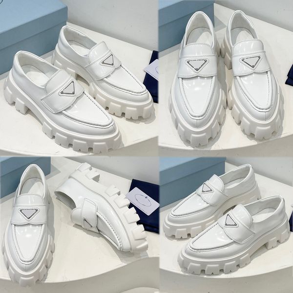 new womens brand loafers enameled metal triangle logo expanded chunky non slip rubber sole with lug tread 23s new spring autumn classic fash, Black
new womens brand loafers enameled metal triangle logo expanded chunky non slip rubber sole with lug tread 23s new spring autumn classic fash, Black